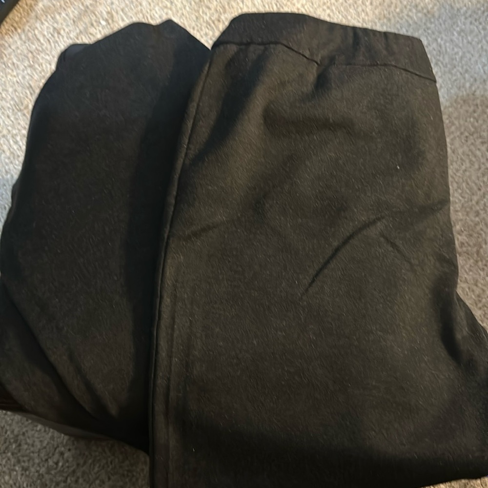 Dark grey knit pants